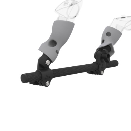 Zoom view of Right hand Starter vr gun stock for Meta Quest 3 without shoulder stock and Grey cups Carbon tube