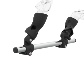 Zoom view of Right hand Starter vr gun stock for Meta Quest 3 without shoulder stock and Black cups Chrome tube