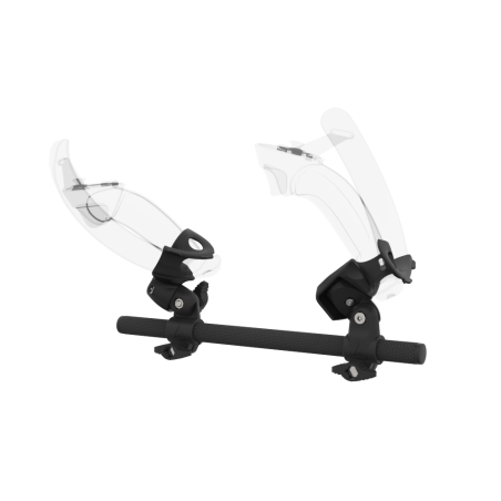 Left view of Right hand Starter vr gun stock for Valve Index without shoulder stock and Black cups Carbon tube