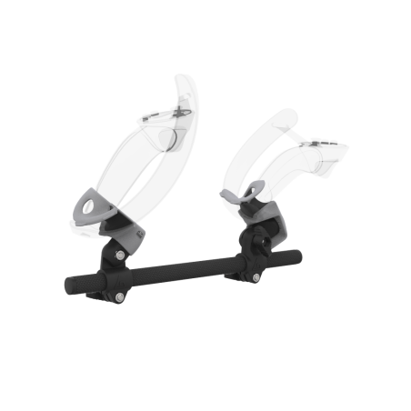 Right view of Right hand Starter vr gun stock for Valve Index without shoulder stock and Grey cups Carbon tube