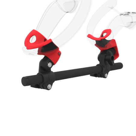 Zoom view of Right hand Starter vr gun stock for Valve Index without shoulder stock and Red cups Carbon tube