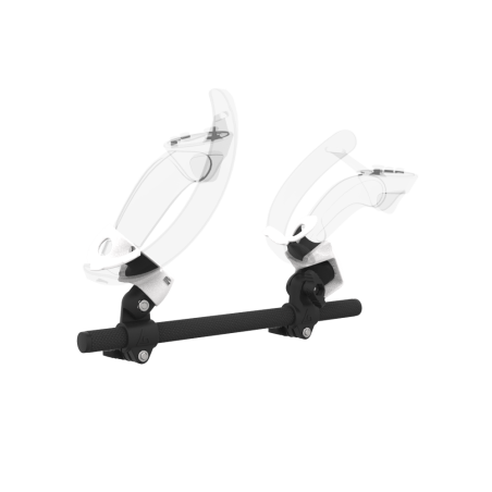 Right view of Right hand Starter vr gun stock for Valve Index without shoulder stock and White cups Carbon tube