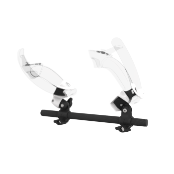 Left view of Right hand Starter vr gun stock for Valve Index without shoulder stock and White cups Carbon tube