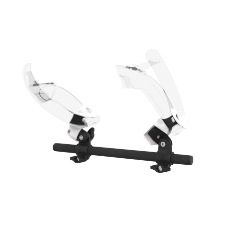 Left view of Right hand Starter vr gun stock for Valve Index without shoulder stock and White cups Carbon tube