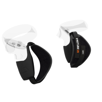 Right view of Prostraps grip MK2 Standalone for VR Meta Quest 2 with transparent controllers