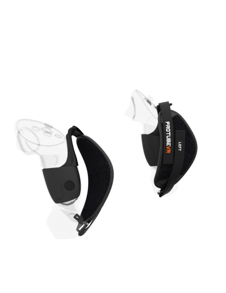 Right view of ProStraps MK1 for Meta Quest 3 with transparent controllers and cup mounts