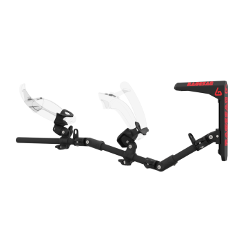 Left view of virtual reality gunstock Magtube full carbon with for Valve Index with Ragesaq collaboration stock