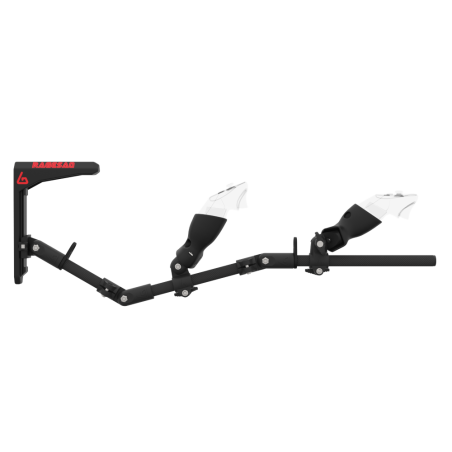 Side view of virtual reality gunstock Magtube full carbon with for Meta Quest 3 and Quest Pro with Ragesaq collaboration stock