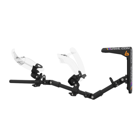 Left view of virtual reality gunstock Magtube full carbon with for Valve Index with VRML collaboration stock