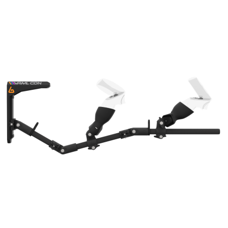 Side view of virtual reality gunstock Magtube full carbon with for Meta Quest 2 with VRML collaboration stock