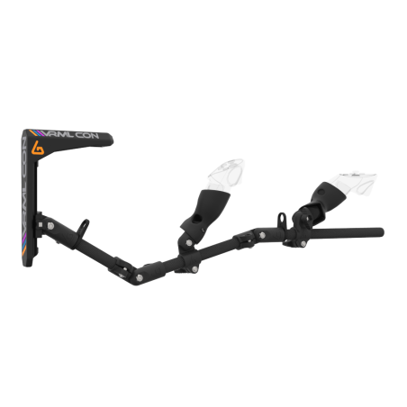 Right view of virtual reality gunstock Magtube full carbon with for Meta Quest 3 and Quest Pro with VRML collaboration stock