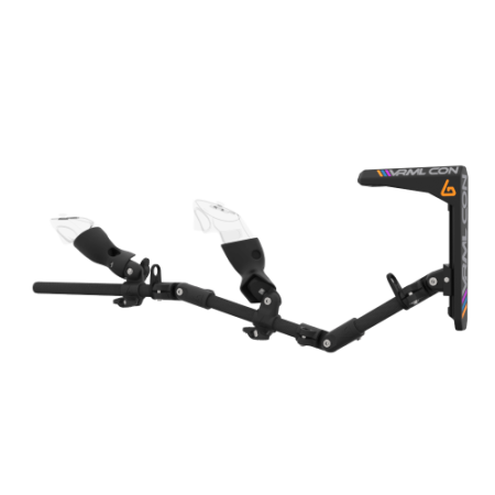 Left view of virtual reality gunstock Magtube full carbon with for Pico 4 Ultra with VRML collaboration stock