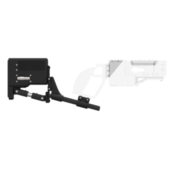 Side view of the ProBolter shoulder extension with Storm Haptic module with transparent ProBolter Gun