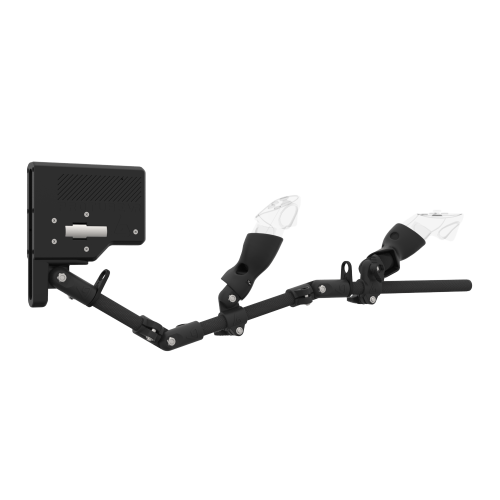 Right view of ForceTube with Haptic Explorer stock for Pico 4 Ultra with Black Carbon Armature and Carbon Fiber cups