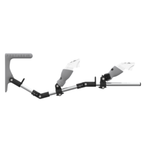 Side view of MagTube vr gunstock for Pico 4 Ultra with Chrome Armature with Grey MK1 Buttstock and Grey PLA cups