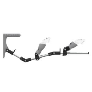 Side view of MagTube vr gunstock for Pico 4 Ultra with Chrome Armature with Grey MK1 Buttstock and Grey PLA cups