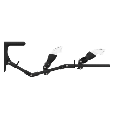 Side view of MagTube vr gunstock for Pico 4 Ultra with Carbon Armature with Carbon MK1 Buttstock and Carbon cups