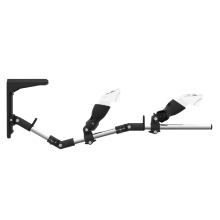 Side view of MagTube vr gunstock for Pico 4 Ultra with Chrome Armature with Carbon MK2 Buttstock and Carbon cups