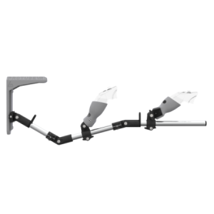 Side view of MagTube vr gunstock for Pico 4 Ultra with Chrome Armature with Grey MK2 Buttstock and Grey PLA cups