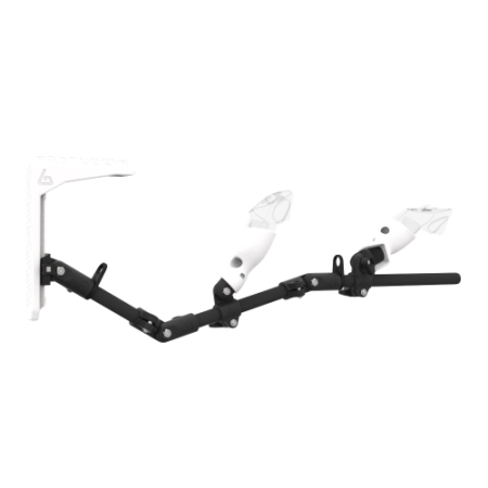 Right view of MagTube vr gunstock for Pico 4 Ultra with Carbon Armature with White MK2 Buttstock and White PLA cups