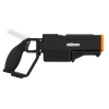 Side probolter powerful haptic gun for focus 3 and xr elite with black carbon rear cup for right hand with orange tip