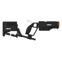 Side of a probolter heavy for focus 3 and xr elite with black carbon rear cup for right hand with recoil stock with orange tip