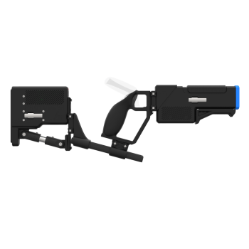 Side of a probolter heavy for focus 3 and xr elite with black carbon rear cup for right hand with recoil stock with blue tip