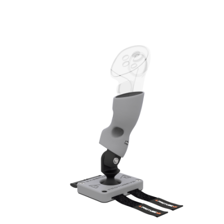 Right view of Right hand ProTas VR Joystick for Pico 4 Ultra with Grey PLA base with Grey PLA cups