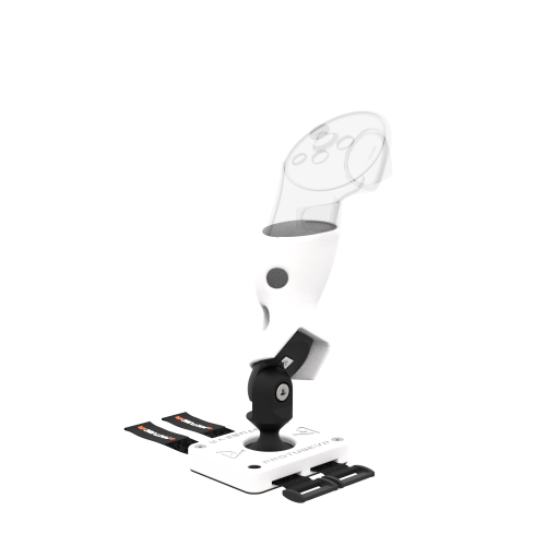 Right view of Left hand ProTas VR Joystick for Pico 4 Ultra with White PLA base with White PLA cups