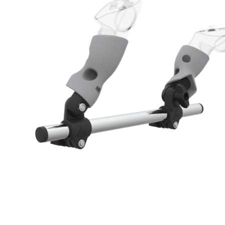 Zoom view of Right hand Starter vr gun stock for Pico 4 Ultra without shoulder stock and Grey cups Chrome tube