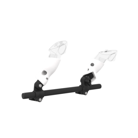 Right view of Right hand Starter vr gun stock for Pico 4 Ultra without shoulder stock and White cups Carbon tube