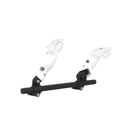 Right view of Right hand Starter vr gun stock for Pico 4 Ultra without shoulder stock and White cups Carbon tube
