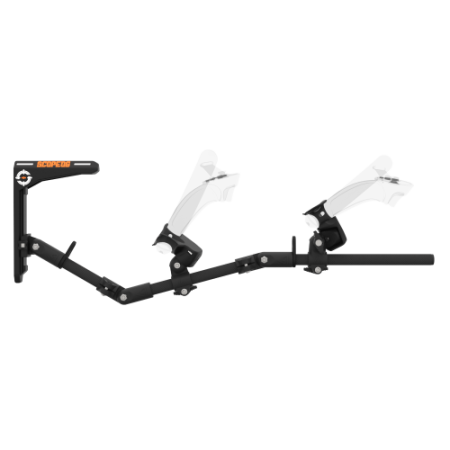 Side view of virtual reality gunstock Magtube full carbon with for Valve Index with ScopeOG collaboration stock
