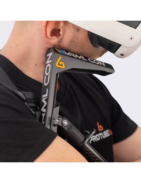 close view protubevr and vrml collaboration with magtube vr gunstock vrml shoulder stock for quest 3 gunstock quest 3s