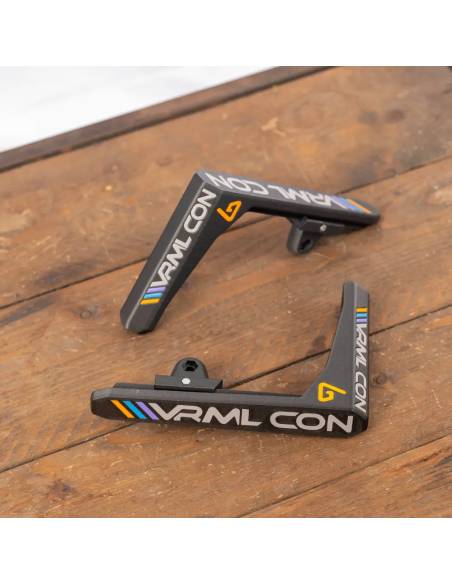 vrml adjustable shoulder stock in collaboration with protubevr for vr gunstock on a wood crate