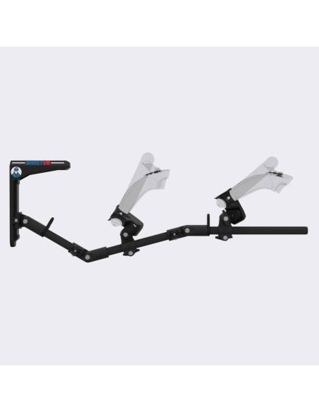 Side view of virtual reality Valve Index gunstock Magtube full carbon with GhostVR signature stock