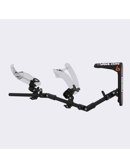 Left view of virtual reality gunstock Magtube full carbon for Valve Index with VRML 2025 limited serie stock