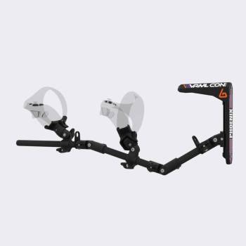 Left view of virtual reality gunstock Magtube full carbon for Sony PSVR 2 with VRML 2025 limited serie stock