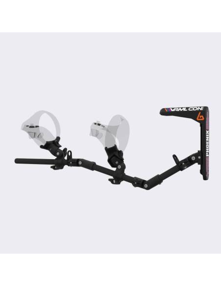 Left view of virtual reality gunstock Magtube full carbon for Sony PSVR 2 with VRML 2025 limited serie stock