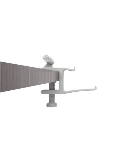 Side view of desk VR headset stand without HMD