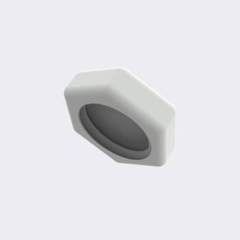Below view of desk VR headset stand off white screw stopper