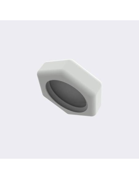 Below view of desk VR headset stand off white screw stopper