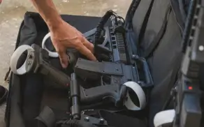 rapid manufacturing vr army training rifle ar-15 in suitecase