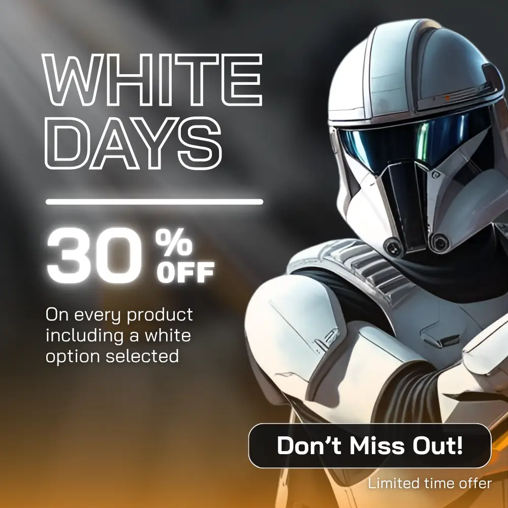 30% off on white color for selected products