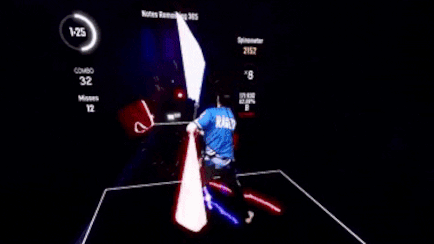 Prosaber Ragesaq playing beatsaber 1