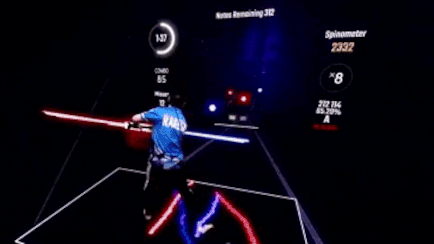 Prosaber Ragesaq playing beatsaber 3