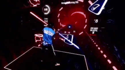 Prosaber Ragesaq playing beatsaber 4