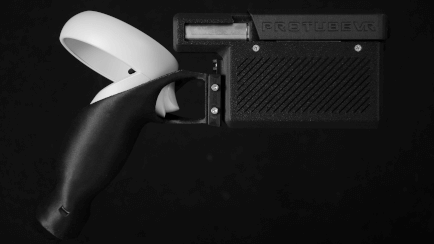 Provolver haptic recoin and rumble gun