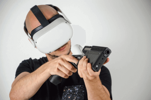 Pistolet ProVolver haptique pour les VR FPS
