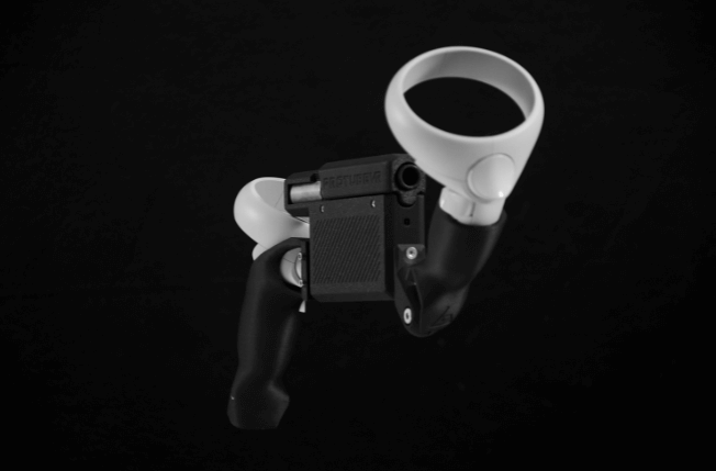 ProVolver haptic gun dual handed mode